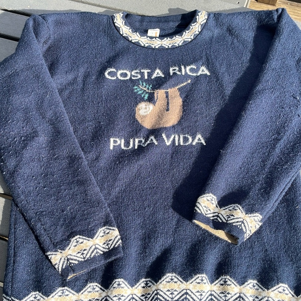 Costa Rica Pura Vida Alpaca sweater